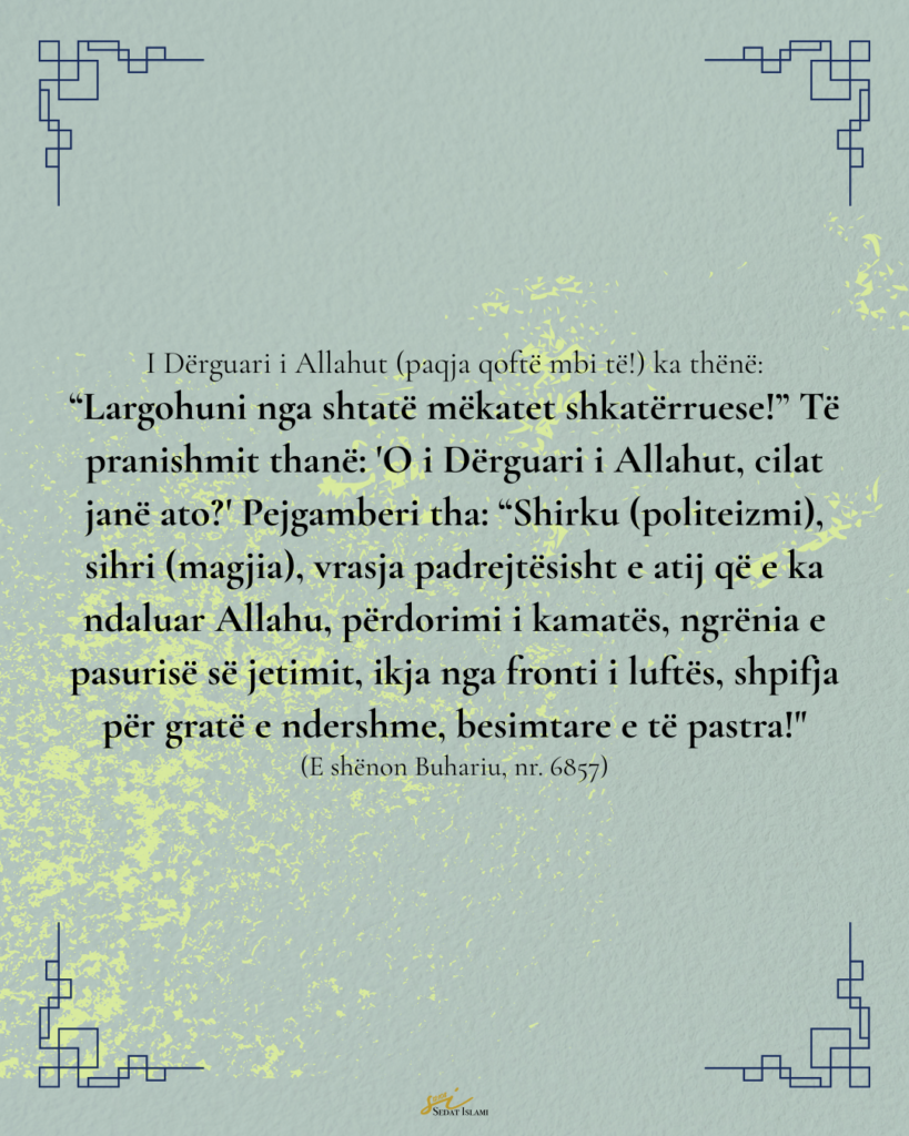 Shtatë mëkatet më të mëdha